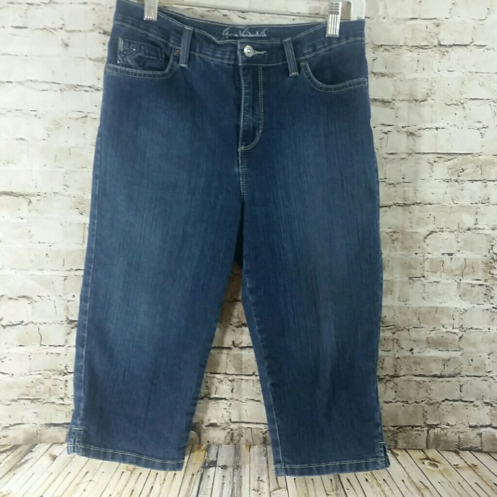 Gloria Vanderbilt 8 petite Capri pants GUC - Picture 1 of 8